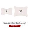For Alfa Romeo Car Sticker Leather Car Seat Neck And Back Pillow Breathable Accessories For Alfa Romeo 159 Giulietta Giulia 147LG9 