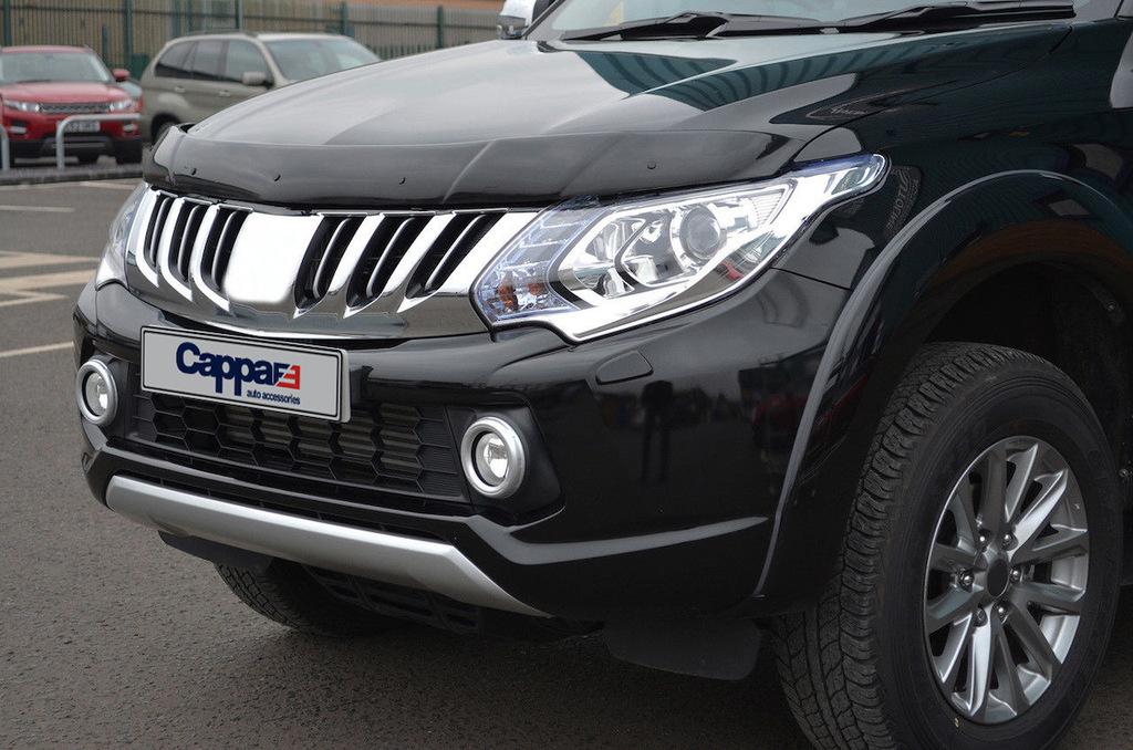 Дефлектор капота (2015-2019, EuroCap) для Mitsubishi L200
