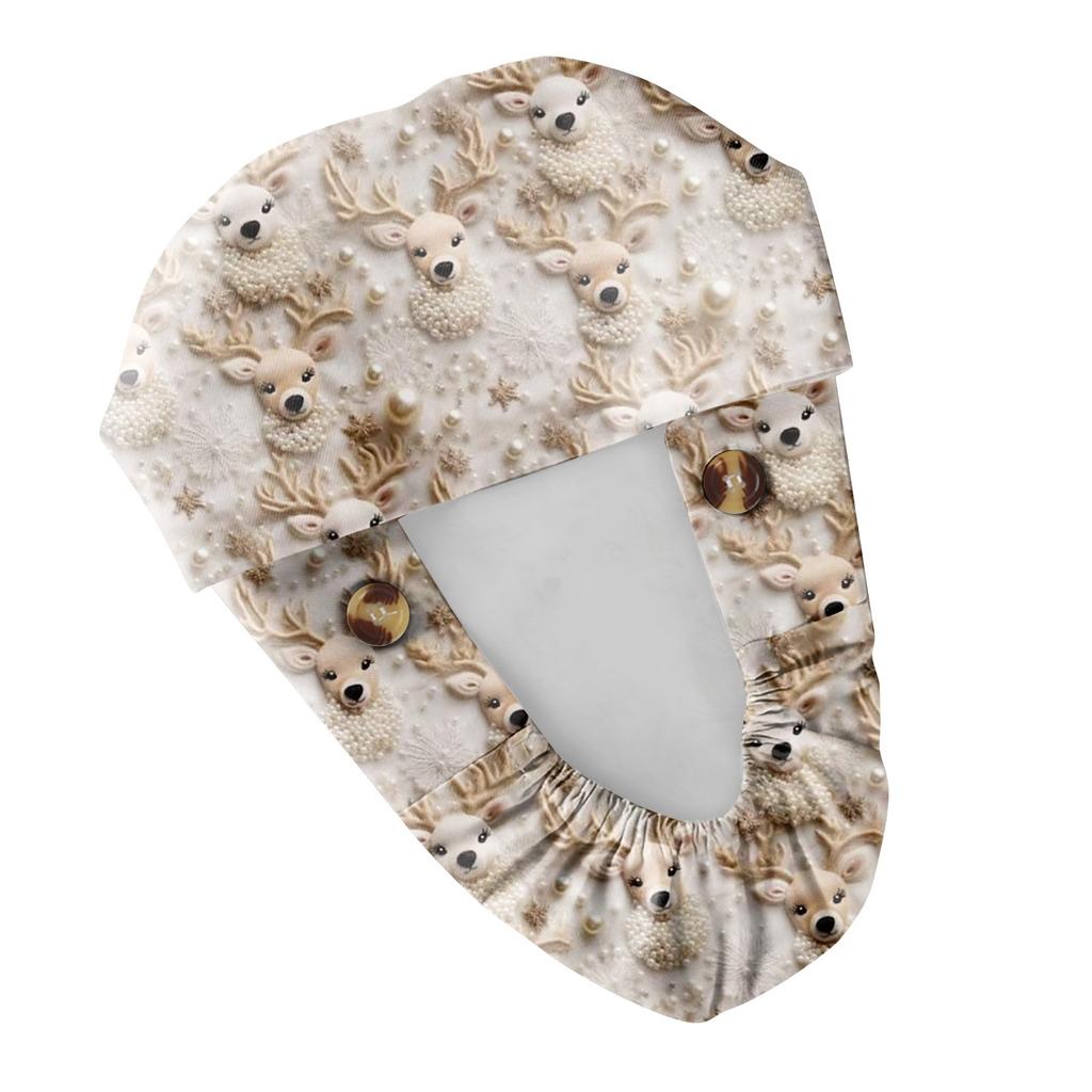 Модная рождественская рабочая кепка с принтом, повседневная женская кепка с хвостиком, кепка с повязкой, кепка Baotou