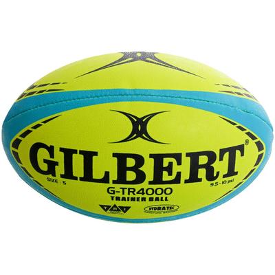 Gilbert G-TR4000 Мяч для регби Gilbert, Тренировочный мяч, Размер 4, Сине-зеленый x Желтый [Параллельный импорт]