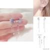 Waterdrop Butterfly Stud Earrings With Alloy And Pearl For Elegant Women