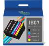 EasyECO Epson IB07 Ink Cartridge 4 Color Set 1BK Ginkgo Ink IB07CL4B Compatible Ink Compatible with the Latest IC Chip Remaining Amount Display