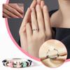 Rotating Enamel Fingertip Ring Good Luck Ring Rotating Adjustable Open Ring Jewelry