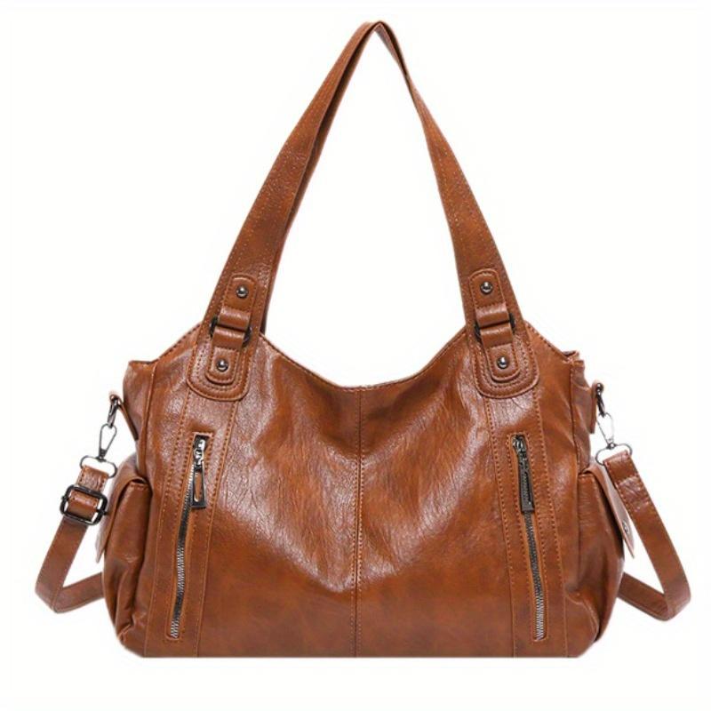 Мягкие внутренние отделения сумки через плечо 2025 Высококачественные контрастные цвета сумки для женщин Модные женские сумки из искусственной кожи на молнии