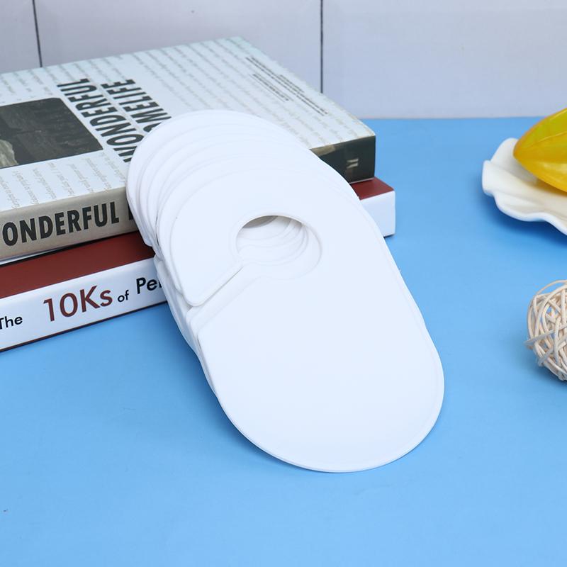 12 шт. белые пластиковые разделители размеров одежды кольца для маркировки одежды размерные бирки стойка