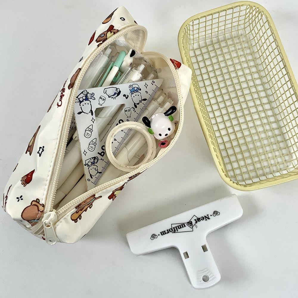 Capybara Stationery Bag Large Capacity Pencil Case Cute Pen Bag  Students