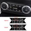 Car Central Console Air Conditioning AC Button Sticker Fit For Mercedes Benz C Class W204 GLK X204 Auto Interior Accessories