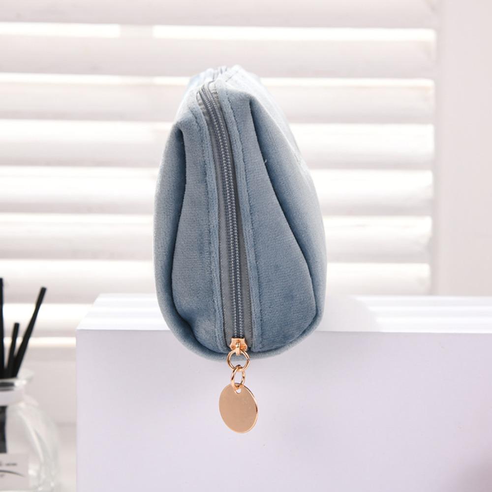 Женские дорожные однотонные косметички на молнии, косметички, сумки для хранения