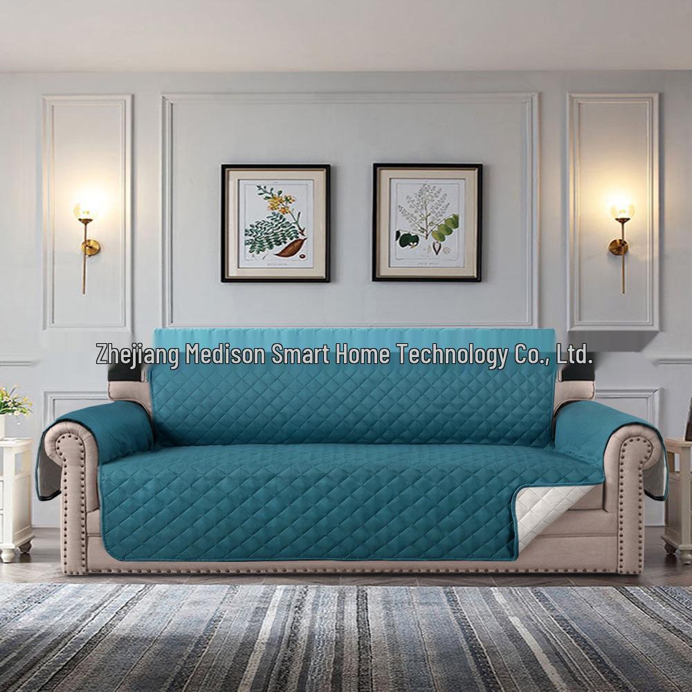 Универсальный водонепроницаемый эластичный чехол для дивана для питомцев с нескользящим ромбовидным узором