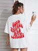 Good Things Are Coming Slogan Letter Printing T-Shirt Women Cotton Clothing O-Neck Breathable Short Sleeve Loose Oversize Tops