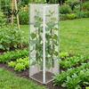 Tomato Cage Netting Garden Bird for Round Triangular Breathable Mesh Insect Barrier Fine Cover with Zipper Drawstring Plant Vertical Climbing