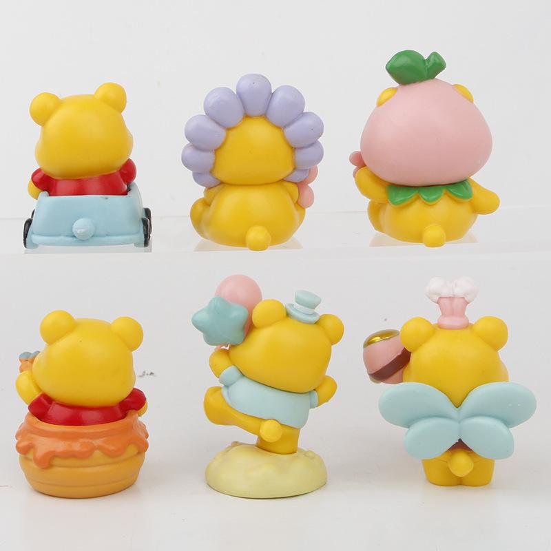 Sleepy Strawberry Bear Winnie the Pooh Claw Machine Toy Blind Box Gashapon Ornament