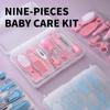 Набор для ухода за детьми Детские щипчики для ногтей Инструменты для ухода за зубной щеткой Расческа Коробка для хранения 9 предметов Набор для бережного ухода за детьми дома всегда предметы первой необходимости
