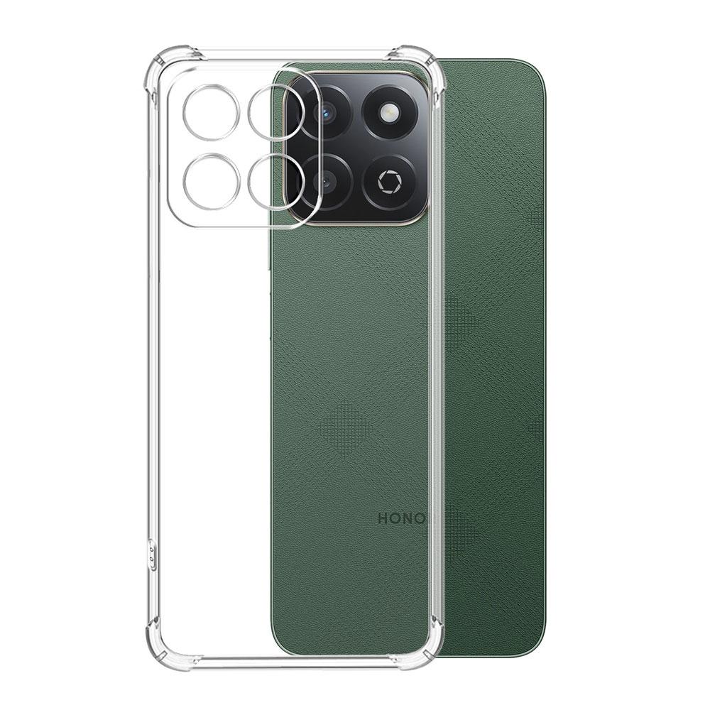 Чехол для Honor 200 Smart Case с прозрачной ударопрочной подушкой безопасности TPU силиконовый мягкий бампер для телефона Honor X7C X 7C защитная задняя крышка Shell