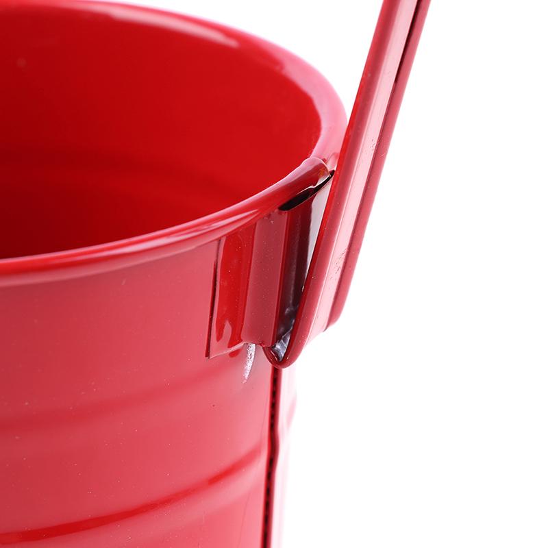 Metal Iron Hanging Flower Pot Container Home Balcony Garden Planter Barrel