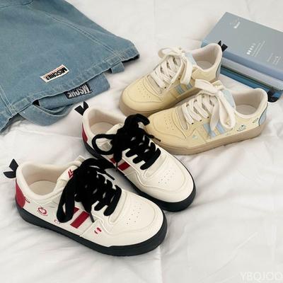 Весна Новые Минималистичные Удобные Женские Туфли на Толстой Подошве Повседневная Версия Модные Универсальные Легкие Кроссовки на Платформе