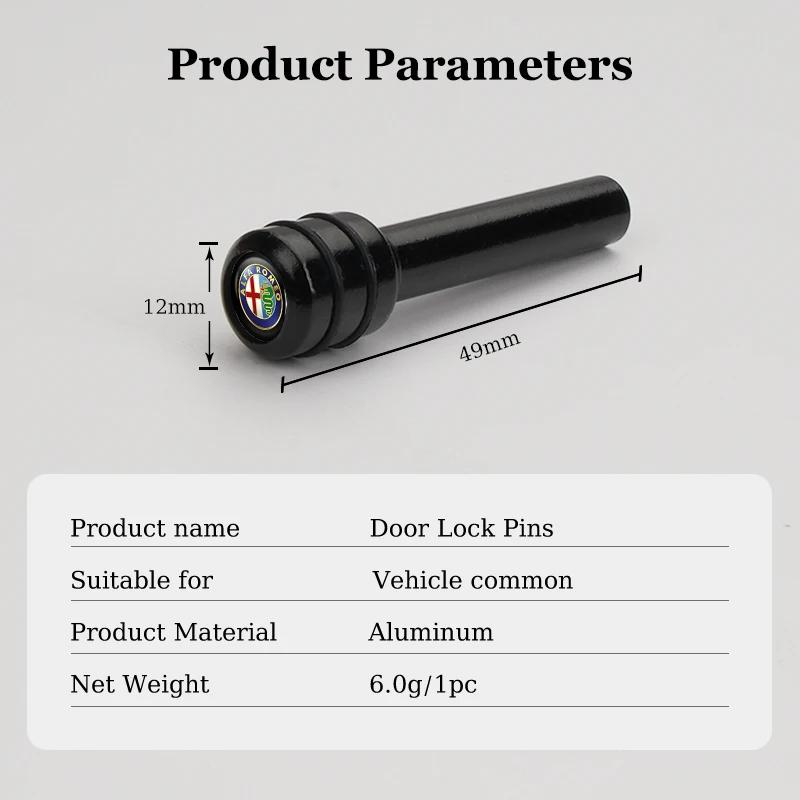 Car Sticker For Alfa Romeo 159 147 Car Interior Auto Lock Door Lift Alloy Safety Pin For Alfa Romeo Giulietta 159 147 156 166 Mi abc012