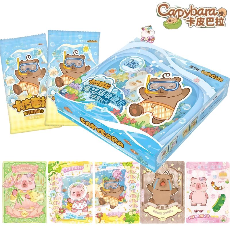 Official Genuine Capybara Comfort Time Series Card Comics, Holiday Gifts, Cute Boys and Girls Collection Toy Cards,  Box