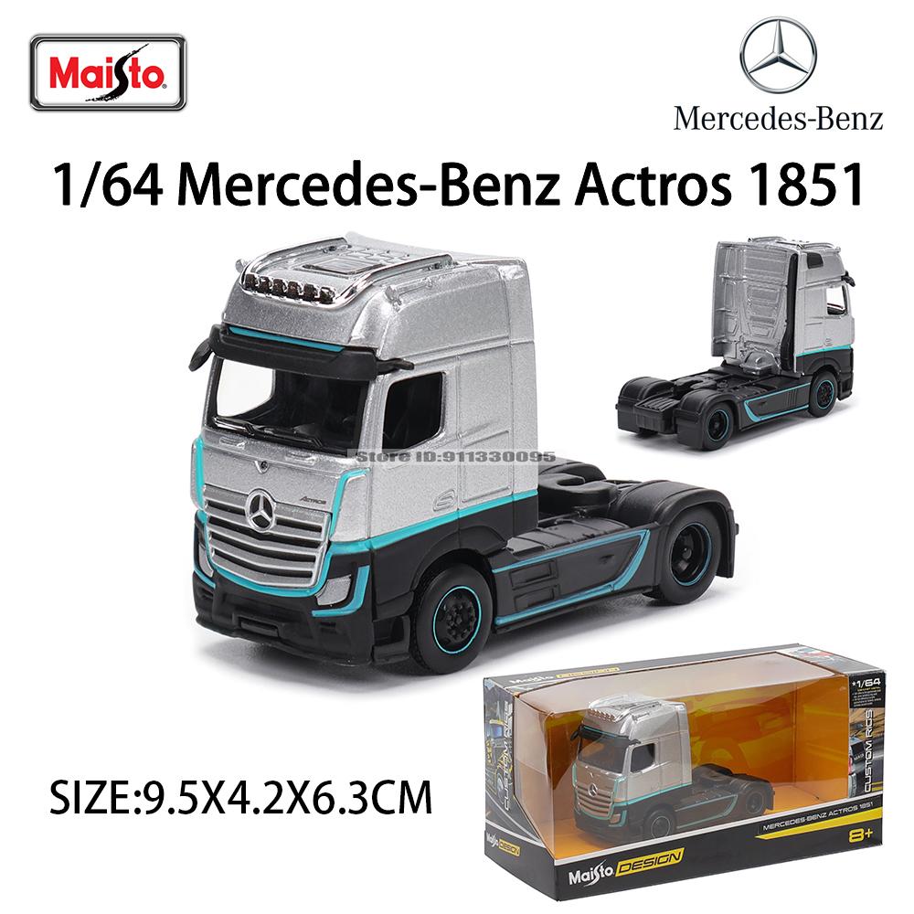 XOM4 Maisto 1:64 International Mercedes-Benz MACK Anthem Trailer model simulation car model alloy car toy male collection gift