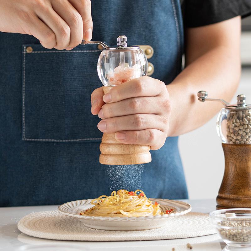 1 шт. Ручная мельница для перца с ручным приводом, регулируемая ручная мельница для кофейных зерен, кухонная бытовая приправа