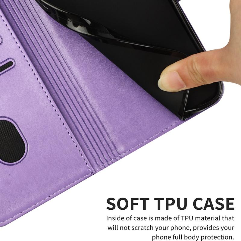 Чехол-книжка из искусственной кожи с тиснением подсолнуха для iPhone Google Motorola OPPO Vivo Nokia Чехол-кошелек с магнитным ремешком и подставкой