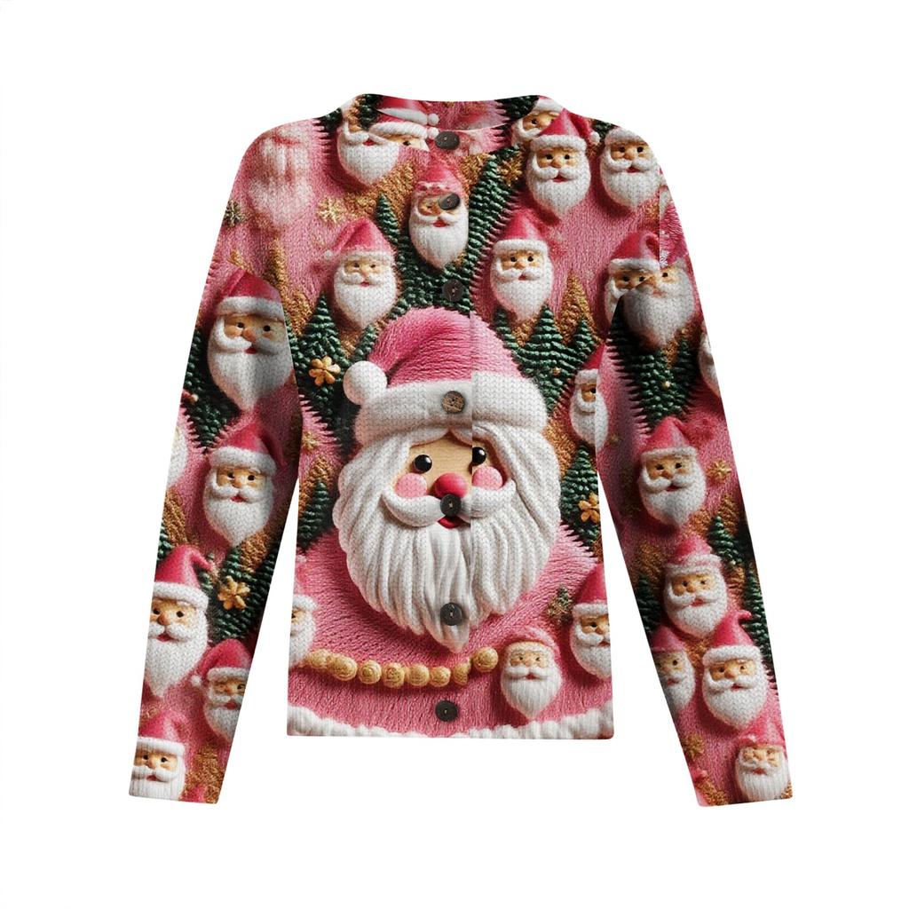 Women'S Christmas Sweater Cute Fun Christmas Sweater Fall And Winter Long Sleeve Knitted Sweater