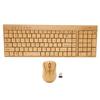 Computer Wireless Devices 2.4GHz Wireless Connection Plug and Play Bamboo Wood Computer Control