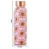 Copper Water Bottle 750 ML With Anti Oxidant Properties | Diwali Gifts for Family and Friends 100% Copper Water Bottle (Peach, 750 Ml)