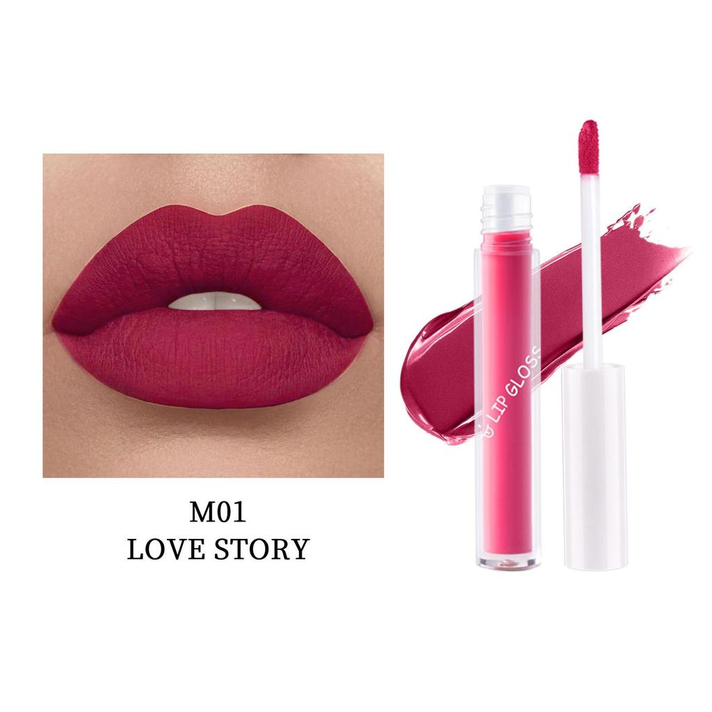 LAMUSELAND Keep Smile Водостойкая матовая жидкая помада, долговечная антипригарная чашка, блеск для губ, пухлое масло для макияжа губ, 1,5 г