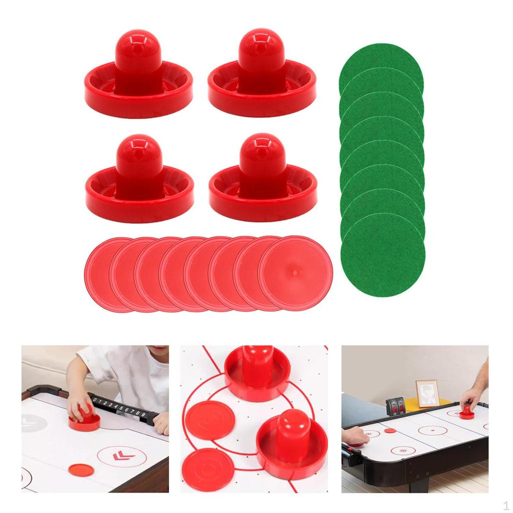 1 комплект мини-толкателей и шайб для аэрохоккея, ручки для ворот, 96 мм, замена фетра для