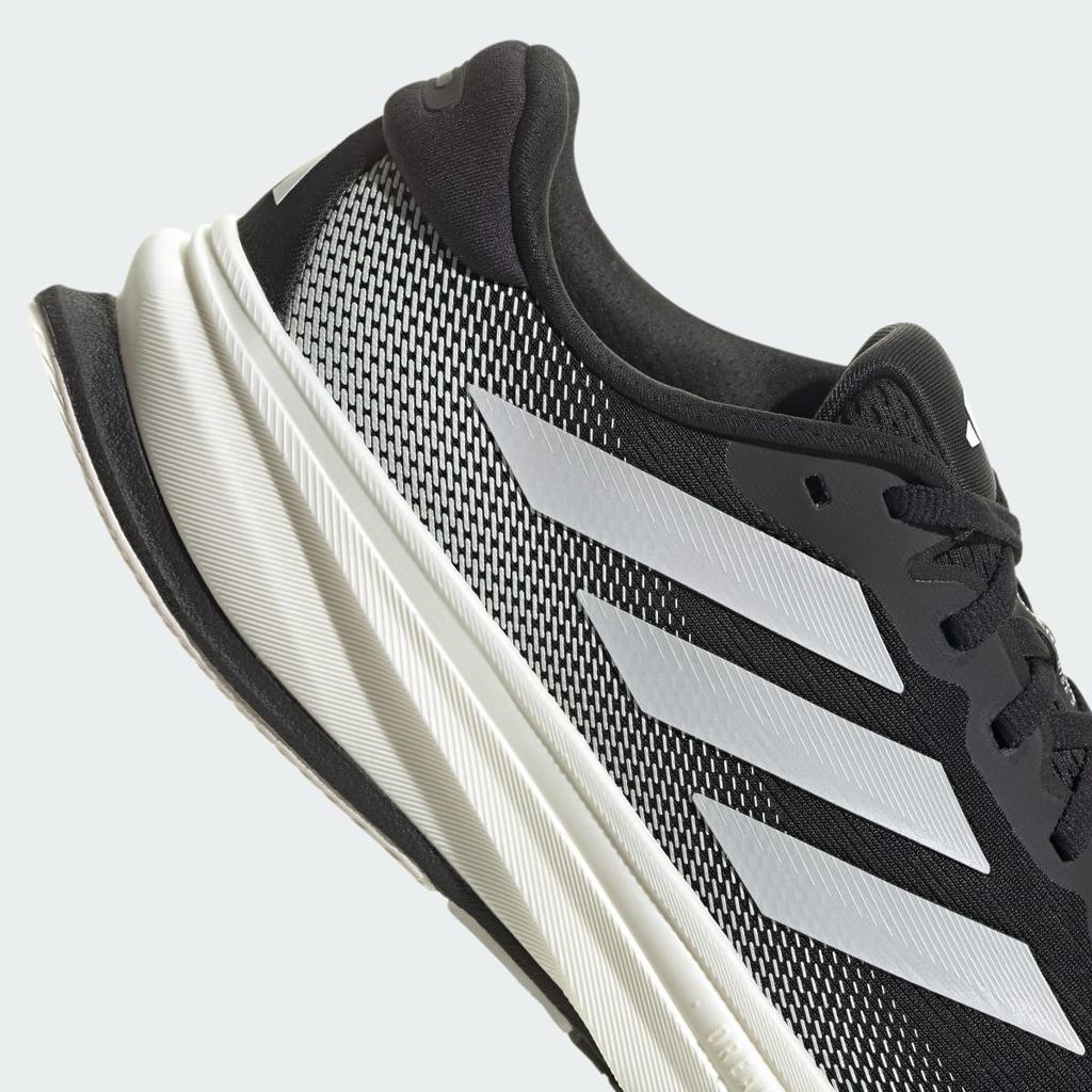 adidas Supernova Rise 2 Running Wide IG2168 Men's Performance Sports Shoes Core Black / Zero Metalic / Crystal White