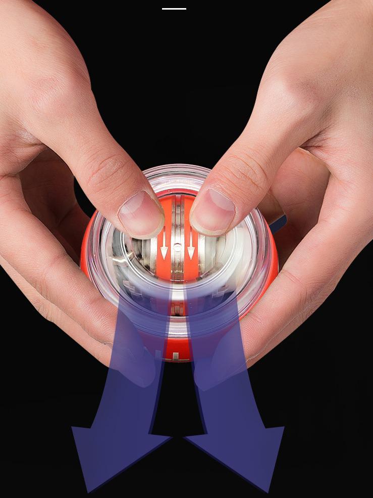 Self-Illuminating Gyro Grip Strength Ball for Arm and Wrist Training