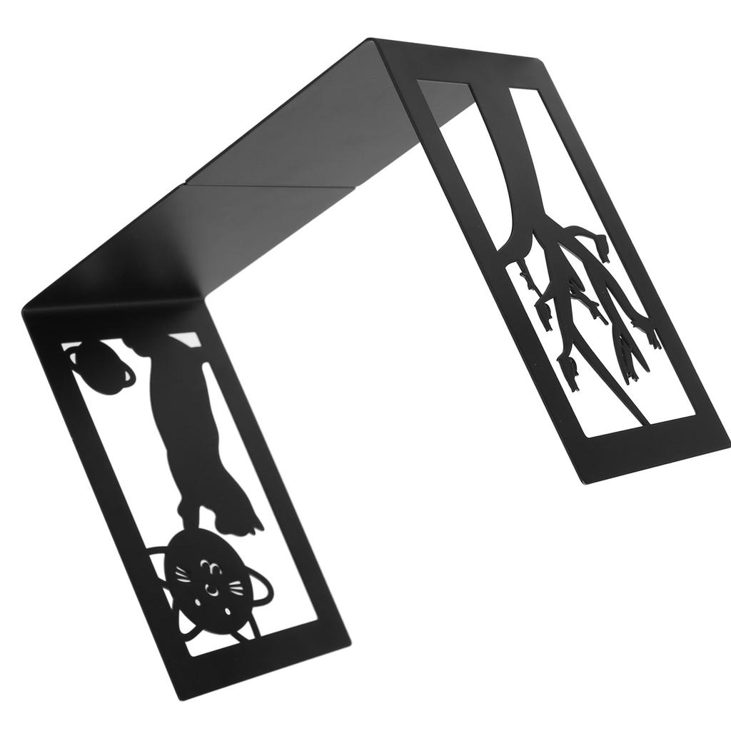 2pcs Metal Bookend Desktop Bookshelf Storage Book Documents Divider Craft Supplies