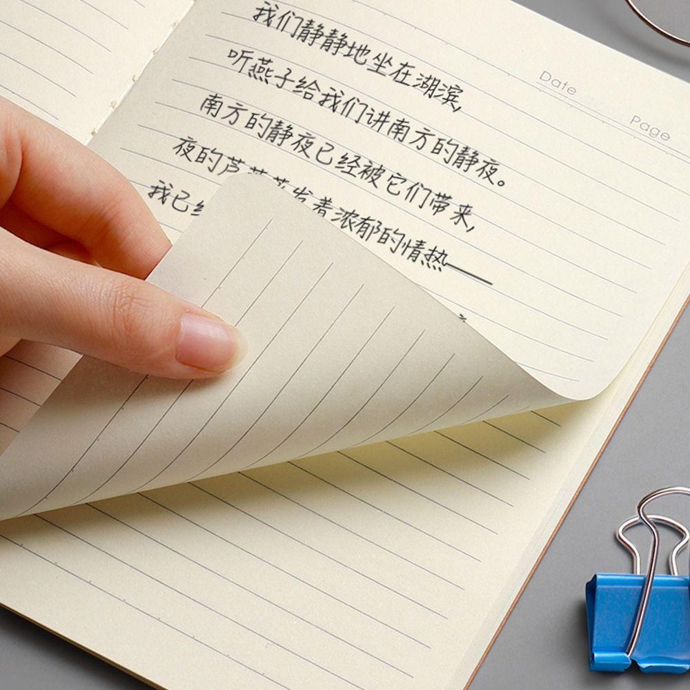 Крафтовая обложка Блокнот в клетку/линейку/пустой блокнот Портативный планер Блокнот Школа