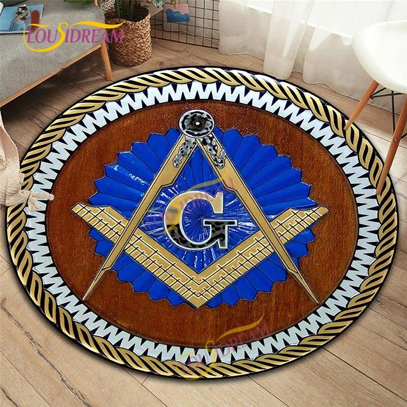 Масонские круглые коврики. Коврик для домашнего игрового стула. Масонский коврик для детской комнаты. Коврик для компьютерного стула. Коврик для деревянного пола масонов.