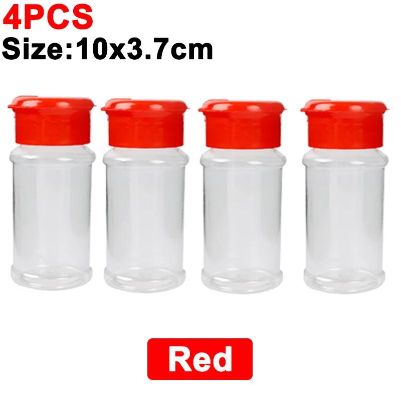 Банки для специй, переносные бутылки-шейкеры для приправ, пластиковые солонки и перечницы, контейнеры для приправ для барбекю, кухонные гаджеты