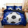3D Soccer Bedding Duvet Cover Set 3 Piece Comforter Cover For Teen Boys Sports Football Microfiber  Queen/King Size Quilt Cover