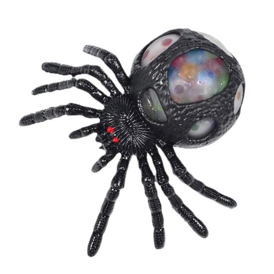 Colorful Beads Spider Squeeze Toy Anxiety Stress Relief Fake Spider Pinch
