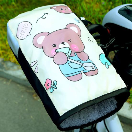 1 пара перчаток для руля мотоцикла, зимние, теплые, ветрозащитные, для холодной погоды, для езды на велосипеде и мотоцикле