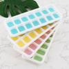 WIKHOSTAR 14 Grids Fruit Ice Maker Ice Cube Trays Reusable Silicone Ice Cube Mold Lids for Home Kitchen Tools Suitable Freezer