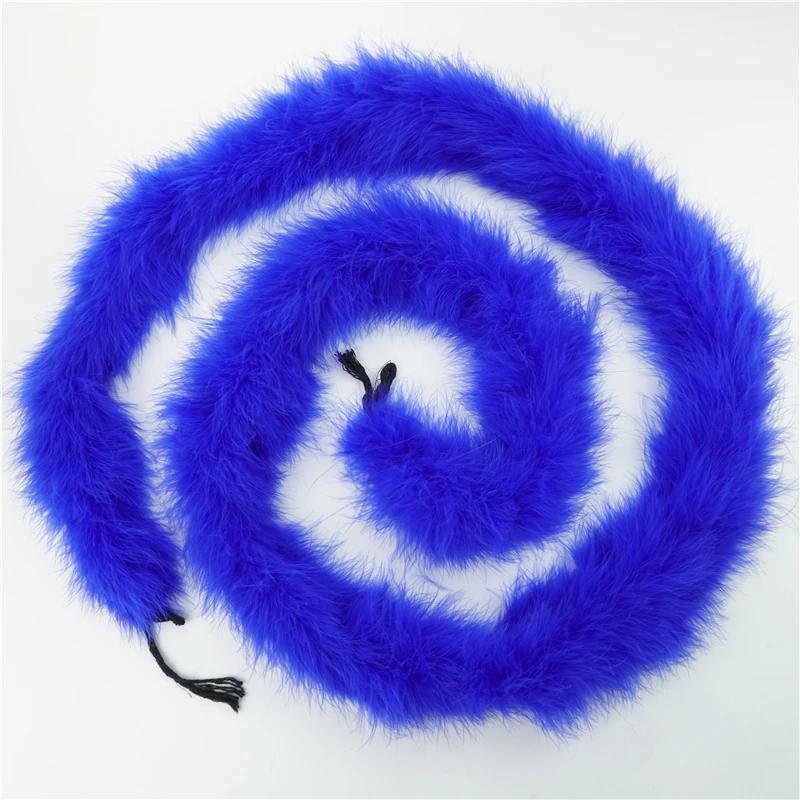 2Meters Turkey Feathers Boa Thick 50Grams Feather for Crafts Needlework Fringe Trim Boas Strip Carnival Wedding Decoration Decor