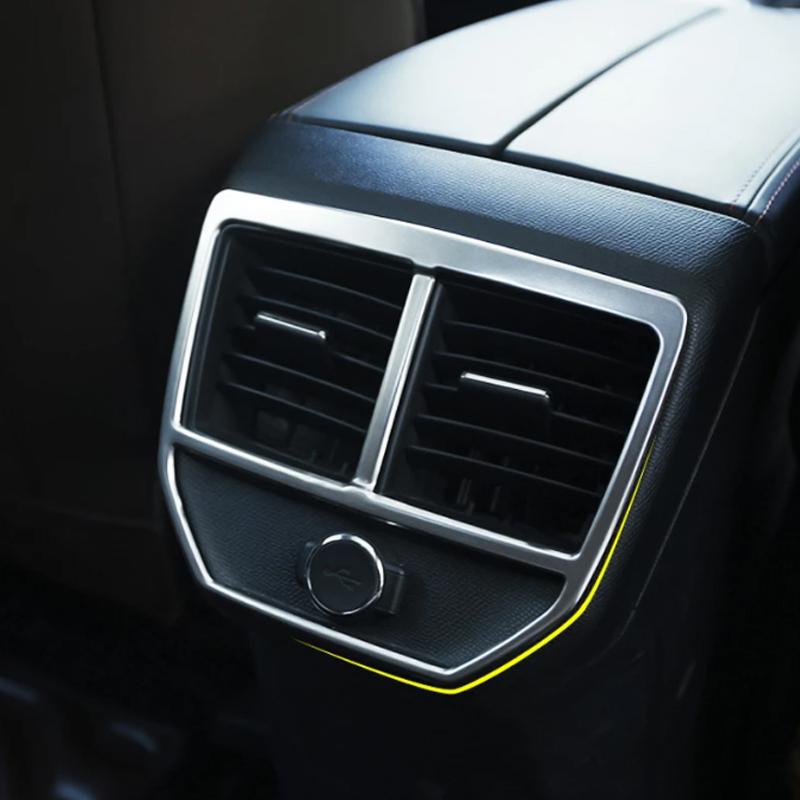 Салон автомобиля подлокотник задний кондиционер вентиляционное отверстие рамка декоративная накладка для Peugeot 3008 GT 2016 2017 4008