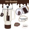 Chocolate Color Hat Box Charm Lanyard Batch Accessories Bottle Keychain Handle Tumbler Cup Ladi A9U5