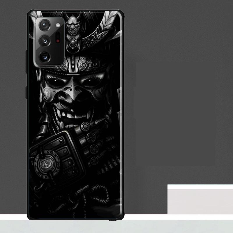 Japanese samurai Oni Hannya Mask Case For Samsung Galaxy S25 Ultra S23 S22 S21 S24 Ultra S9 S10 S20 Plus S25 FE Phone Cover