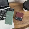 For Samsung Galaxy Z Flip5 5G Magnetic Case Carbon Fiber Texture Slim Shockproof PC Phone Cover