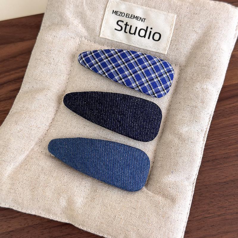 1 шт. Тканевые заколки-треугольники в горошек для женщин, заколки-автоматы для челки, боковые зажимы, шпильки для волос, аксессуары для волос, заколки для волос, головной убор