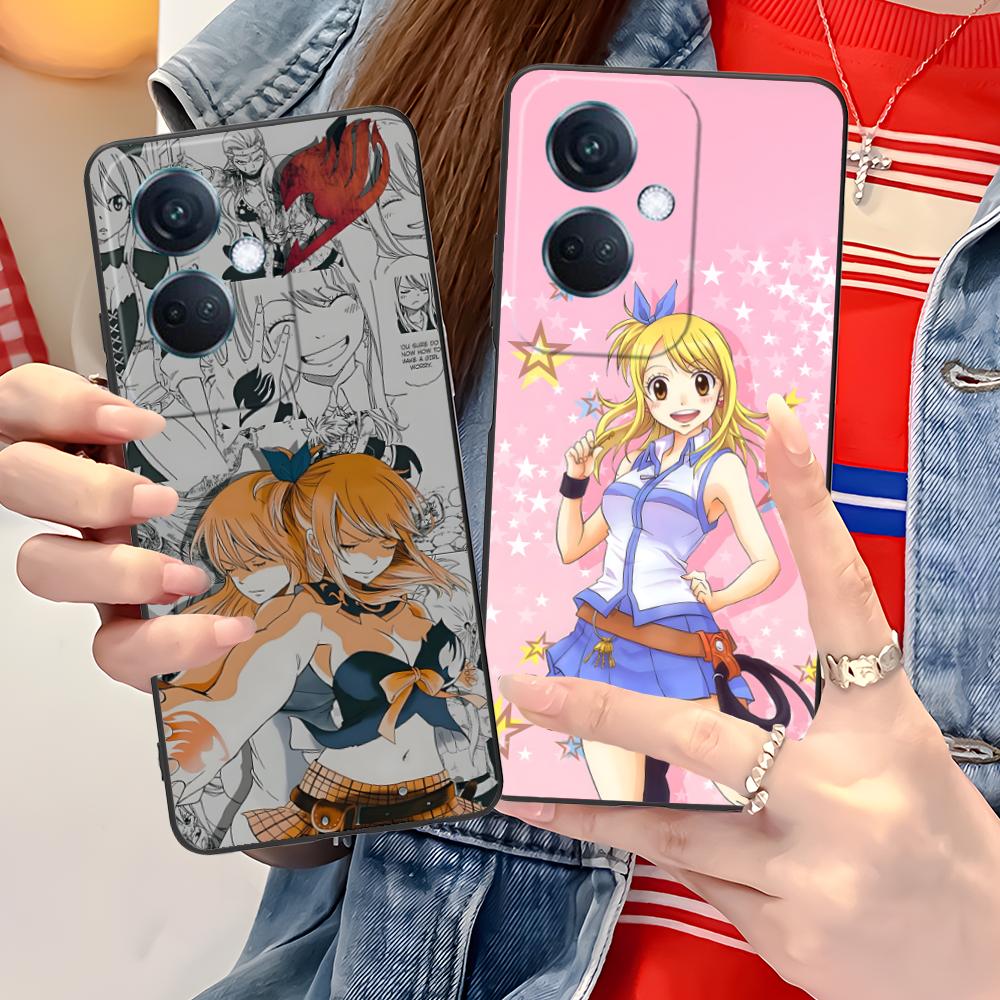Чехол для мобильного телефона Fairy Tail Люси для OPPO Reno 14 13 12 11 10 9 8 7 6 5 F T Pro 5G Цветной Печатный Чехол Смартфона Роскошный