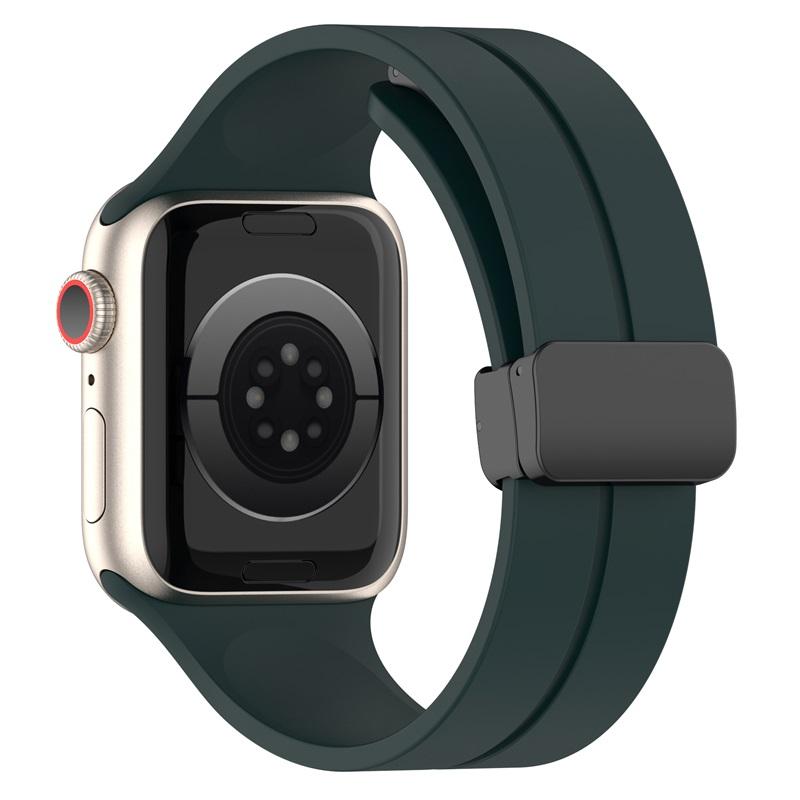 Браслет из жидкого силикона с магнитным ремешком для Apple Watch Ultra Band 44 мм, 45 мм, 49 мм, 38 мм, 40 мм, 41 мм, 42 мм, iWatch Series 7 8 se 6 5 3