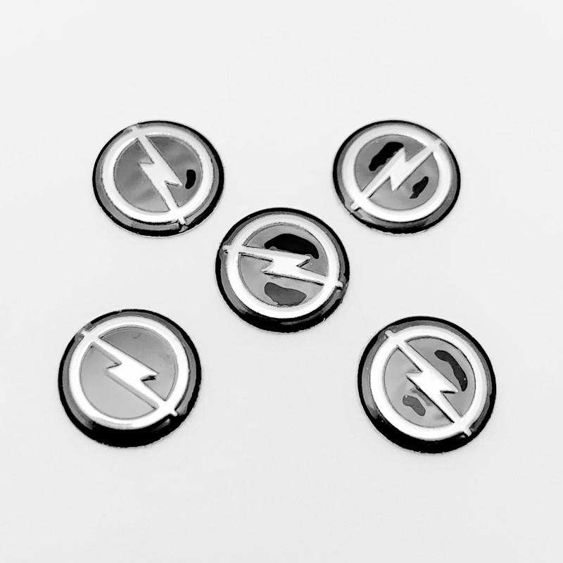 5 шт. 50 шт. 14 мм 1,4 см Наклейка на ключ автомобиля Алюминиевый значок Декаль Для Opel Astra j Insignia Astra g Corsa Zafira Mokka Vivaro Meriva