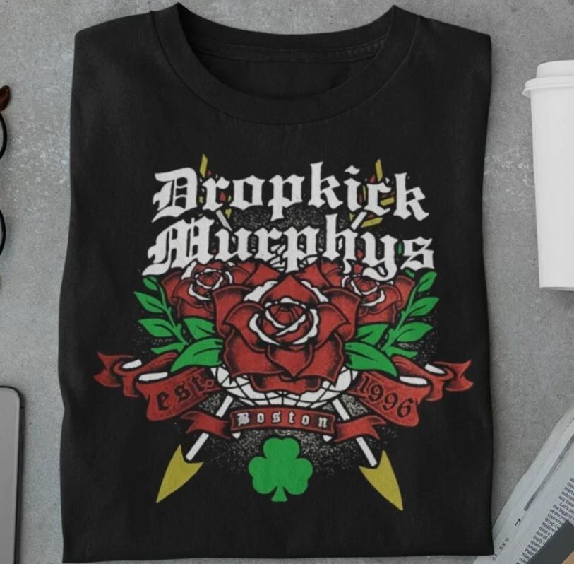 Dropkick Murphys Shirt Cotton Funny Black T- Shirt
